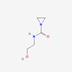 molecular formula C5H10N2O2 B573612 N-(2-Hydroxyethyl)aziridine-1-carboxamide CAS No. 175276-21-8