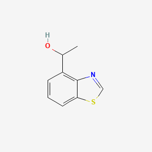 molecular formula C9H9NOS B573616 1-(1,3-Benzothiazol-4-yl)ethanol CAS No. 181820-04-2