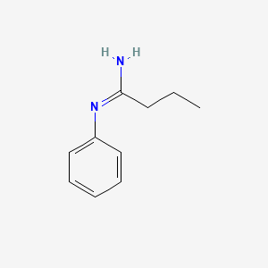 molecular formula C10H14N2 B573621 N-Phenylbutanamidine CAS No. 163685-98-1