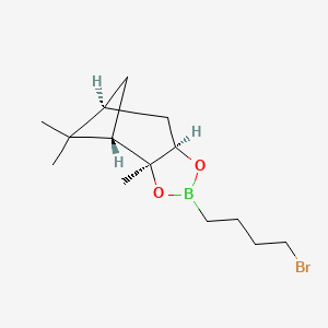 molecular formula C14H24BBrO2 B573625 (1S,2S,3R,5S)-(+)-2,3-Pinanediol 4-bromobutylboronate ester CAS No. 165881-36-7
