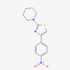 4-(4-nitrophenyl)-2-piperidin-1-yl-1,3-thiazole