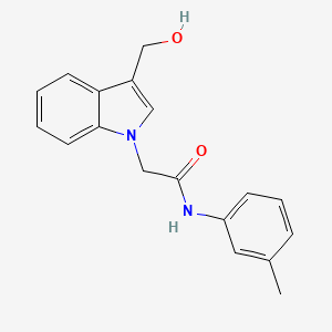 2-[3-(hydroxymethyl)-1H-indol-1-yl]-N-(3-methylphenyl)acetamide