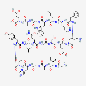 molecular formula C102H152N26O29 B573634 Herpes simplex virus-I proteinase substrate II CAS No. 165174-61-8