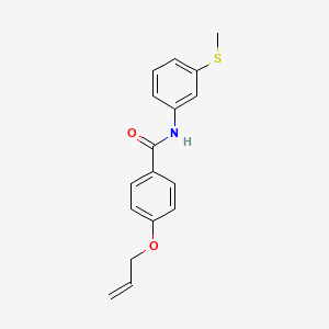 N-[3-(methylsulfanyl)phenyl]-4-(prop-2-en-1-yloxy)benzamide