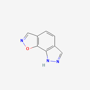 molecular formula C8H5N3O B573638 2H-Isoxazolo[4,5-g]indazole CAS No. 173894-83-2