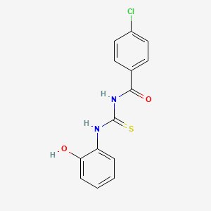 4-chloro-N-[(2-hydroxyphenyl)carbamothioyl]benzamide