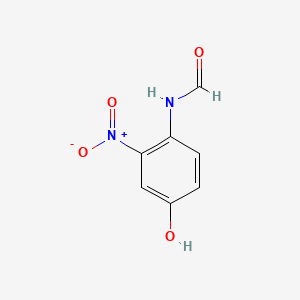 molecular formula C7H6N2O4 B573639 Formamide, N-(4-hydroxy-2-nitrophenyl)- CAS No. 175476-02-5