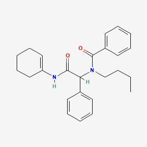 N-Butyl-N-[2-(1-cyclohexen-1-ylamino)-2-oxo-1-phenylethyl]benzamide
