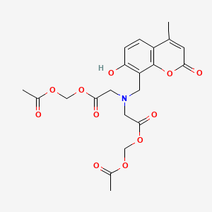 molecular formula C21H23NO11 B573655 Calcein blue, AM CAS No. 168482-84-6