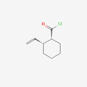 molecular formula C9H13ClO B573656 (1R,2R)-2-Ethenylcyclohexane-1-carbonyl chloride CAS No. 180908-12-7