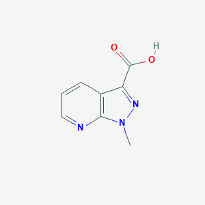 molecular formula C8H7N3O2 B057366 1-甲基-1H-吡唑并[3,4-b]吡啶-3-羧酸 CAS No. 116855-09-5