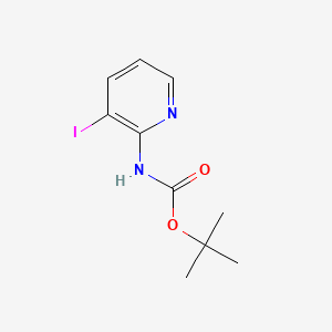 molecular formula C10H13IN2O2 B573663 3-Iodo-2-pyridinyl-carbamic acid, 1,1-dimethylethyl ester CAS No. 174467-36-8