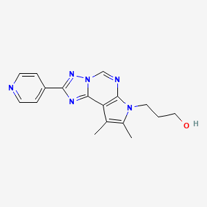 3-[8,9-DIMETHYL-2-(4-PYRIDYL)-7H-PYRROLO[3,2-E][1,2,4]TRIAZOLO[1,5-C]PYRIMIDIN-7-YL]-1-PROPANOL