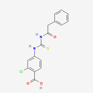 2-chloro-4-({[(phenylacetyl)amino]carbonothioyl}amino)benzoic acid