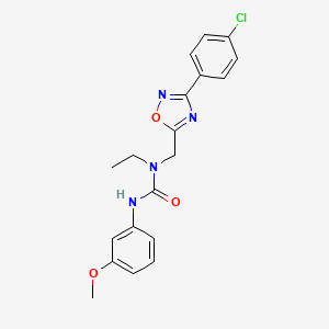 N-{[3-(4-chlorophenyl)-1,2,4-oxadiazol-5-yl]methyl}-N-ethyl-N'-(3-methoxyphenyl)urea