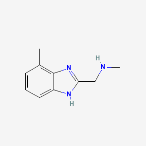 n-Methyl-1-(7-methyl-1h-benzimidazol-2-yl)methanamine
