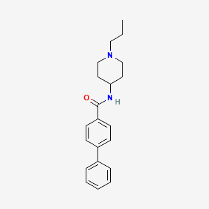 N-(1-propyl-4-piperidinyl)-4-biphenylcarboxamide