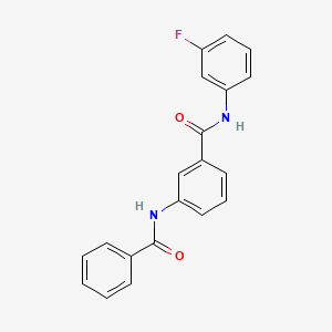 3-benzamido-N-(3-fluorophenyl)benzamide