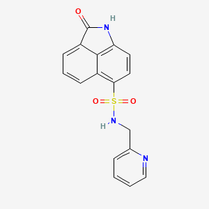 2-oxo-N-(2-pyridinylmethyl)-1,2-dihydrobenzo[cd]indole-6-sulfonamide