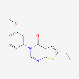 6-Ethyl-3-(3-methoxyphenyl)thieno[2,3-d]pyrimidin-4-one