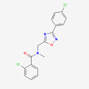 2-chloro-N-{[3-(4-chlorophenyl)-1,2,4-oxadiazol-5-yl]methyl}-N-methylbenzamide