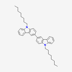 molecular formula C40H48N2 B573700 9-Octyl-3-(9-octylcarbazol-3-yl)carbazole CAS No. 193017-42-4
