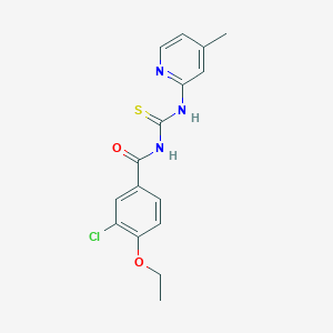 3-chloro-4-ethoxy-N-[(4-methylpyridin-2-yl)carbamothioyl]benzamide