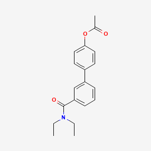 [4-[3-(diethylcarbamoyl)phenyl]phenyl] ethanoate