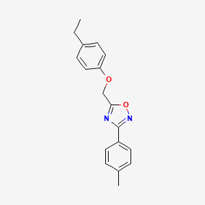 5-[(4-ethylphenoxy)methyl]-3-(4-methylphenyl)-1,2,4-oxadiazole