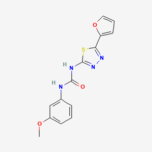 1-(5-(Furan-2-yl)-1,3,4-thiadiazol-2-yl)-3-(3-methoxyphenyl)urea