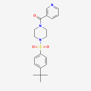 (4-{[4-(TERT-BUTYL)PHENYL]SULFONYL}PIPERAZINO)(3-PYRIDYL)METHANONE