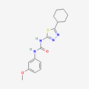 1-(5-Cyclohexyl-1,3,4-thiadiazol-2-yl)-3-(3-methoxyphenyl)urea