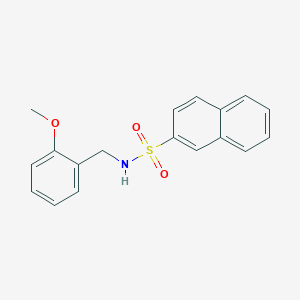 N-[(2-methoxyphenyl)methyl]naphthalene-2-sulfonamide