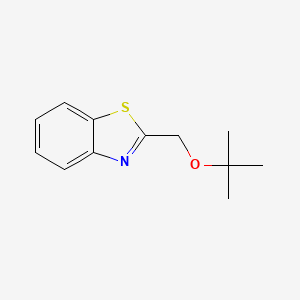 molecular formula C12H15NOS B573723 2-(tert-Butoxymethyl)benzothiazole CAS No. 190384-96-4