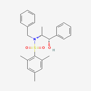 molecular formula C25H29NO3S B573729 (1S,2R)-2-[N-Benzyl-N-(mesitylenesulfonyl)amino]-1-phenyl-1-propanol CAS No. 187324-64-7