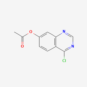 molecular formula C10H7ClN2O2 B573733 4-Chloroquinazolin-7-yl acetate CAS No. 179246-12-9