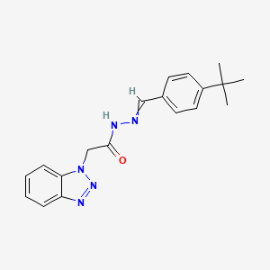 2-(1H-1,2,3-benzotriazol-1-yl)-N'-(4-tert-butylbenzylidene)acetohydrazide