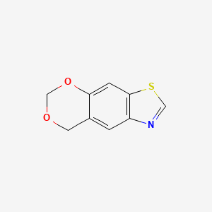 molecular formula C9H7NO2S B573763 8h-[1,3]Dioxino[5,4-f]benzothiazole CAS No. 174451-51-5