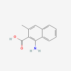 molecular formula C12H11NO2 B573765 1-Amino-3-methyl-2-naphthoic acid CAS No. 174534-18-0