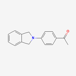 molecular formula C16H15NO B5737740 1-[4-(1,3-Dihydro-isoindol-2-yl)-phenyl]-ethanone CAS No. 77820-60-1