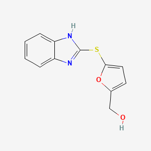 [5-(1H-benzimidazol-2-ylthio)-2-furyl]methanol
