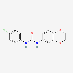 N-(4-chlorophenyl)-N'-(2,3-dihydro-1,4-benzodioxin-6-yl)urea