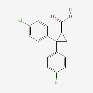 2,2-bis(4-chlorophenyl)cyclopropanecarboxylic acid