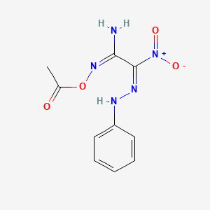 N'-(acetyloxy)-2-nitro-2-(phenylhydrazono)ethanimidamide