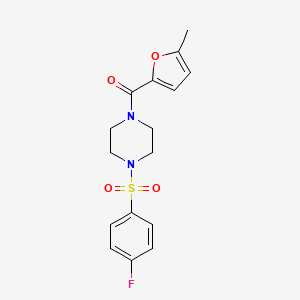 1-[(4-fluorophenyl)sulfonyl]-4-(5-methyl-2-furoyl)piperazine