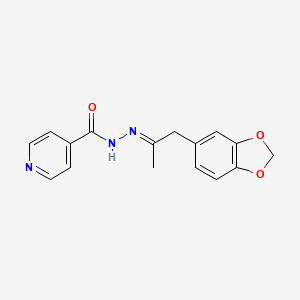 N'-[2-(1,3-benzodioxol-5-yl)-1-methylethylidene]isonicotinohydrazide