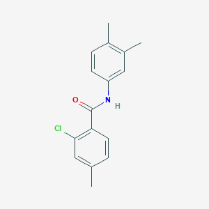 2-chloro-N-(3,4-dimethylphenyl)-4-methylbenzamide