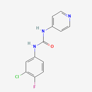 N-(3-chloro-4-fluorophenyl)-N'-4-pyridinylurea