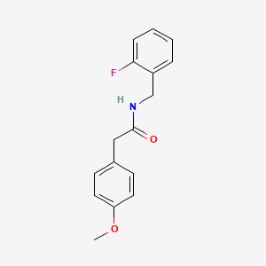 N-(2-fluorobenzyl)-2-(4-methoxyphenyl)acetamide