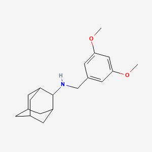 molecular formula C19H27NO2 B5737965 2-adamantyl(3,5-dimethoxybenzyl)amine 